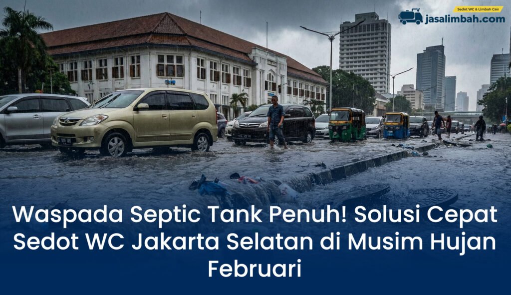 Sedot wc di Jakarta Selatan Saat Cuaca Ekstrem
