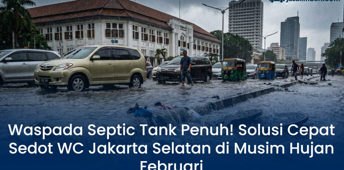 Sedot wc di Jakarta Selatan Saat Cuaca Ekstrem