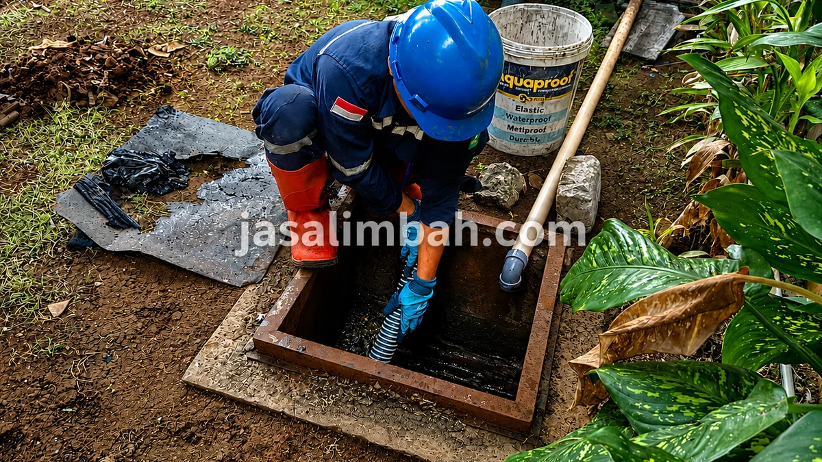 Jasa sedot lumpur limbah Jakarta profesional menggunakan armada vakum modern.